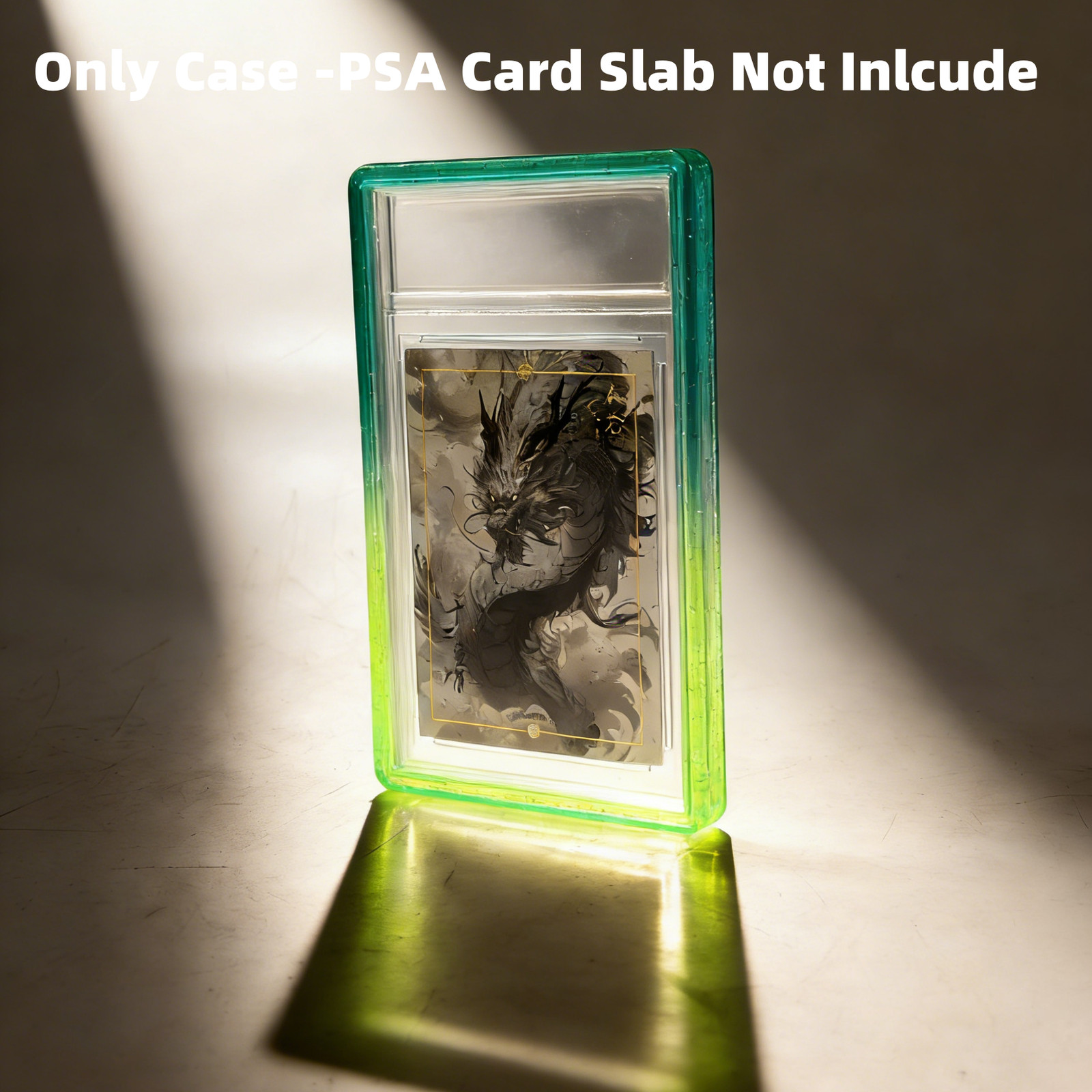 1/5/10pcs Gradient Bumper Guard Case for 35PT PSA Graded Card Slab W/ Back Panel