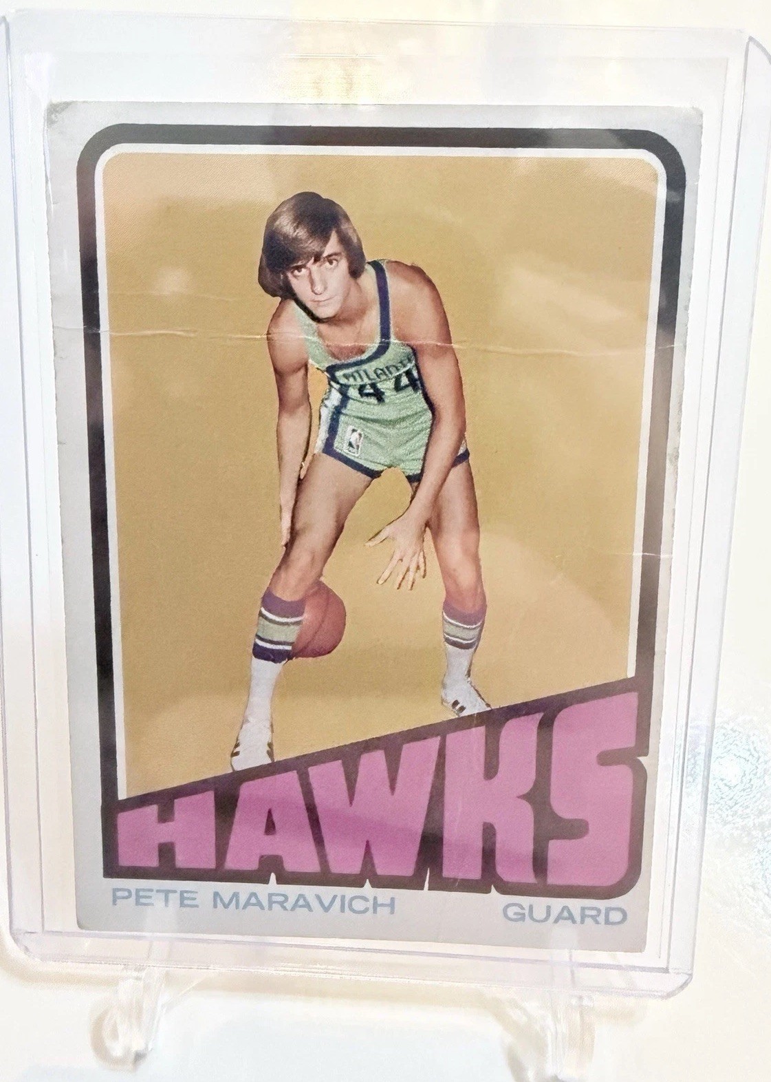 Topps 1972 Pete Maravich Atlanta Hawks Basketball Card #5 NBA Vintage