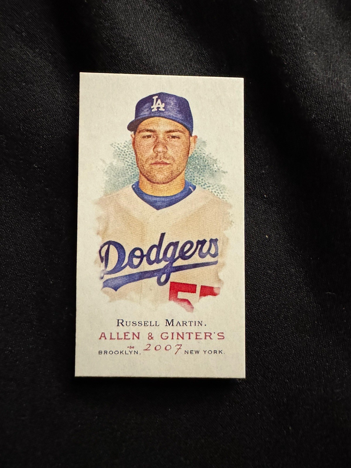Russell Martin SSP 2007 Topps Allen and Ginter Mini #375 Rip Dodgers