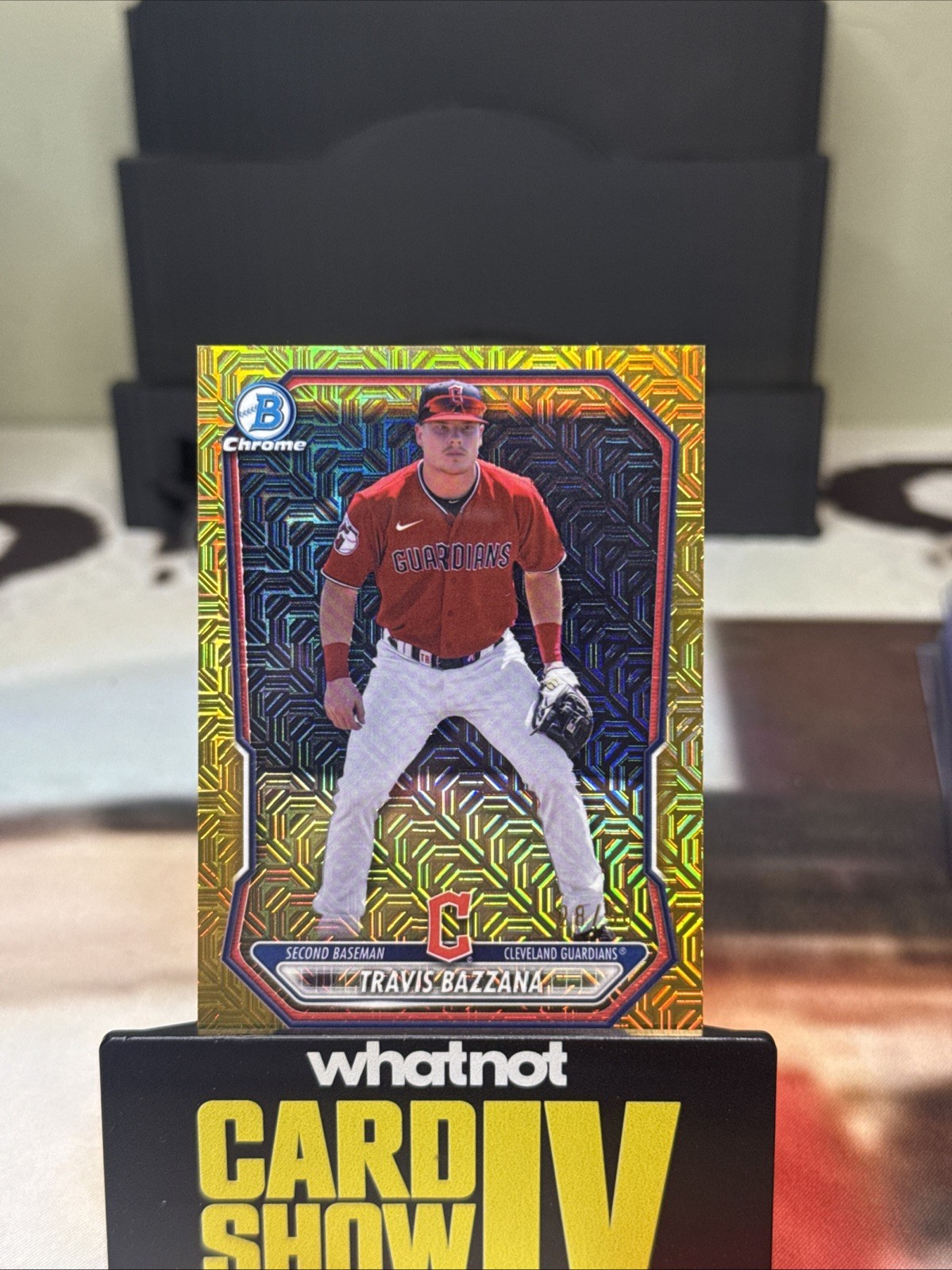 Travis Bazzana 2026 Bowman Mega Box Chrome Prospects Gold Mojo 28/50 #BCP-35