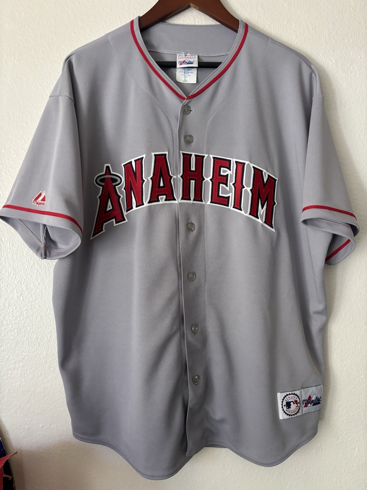 Vintage 90s MLB Anaheim Angels majestic Jersey – XL “Anaheim” Spell out
