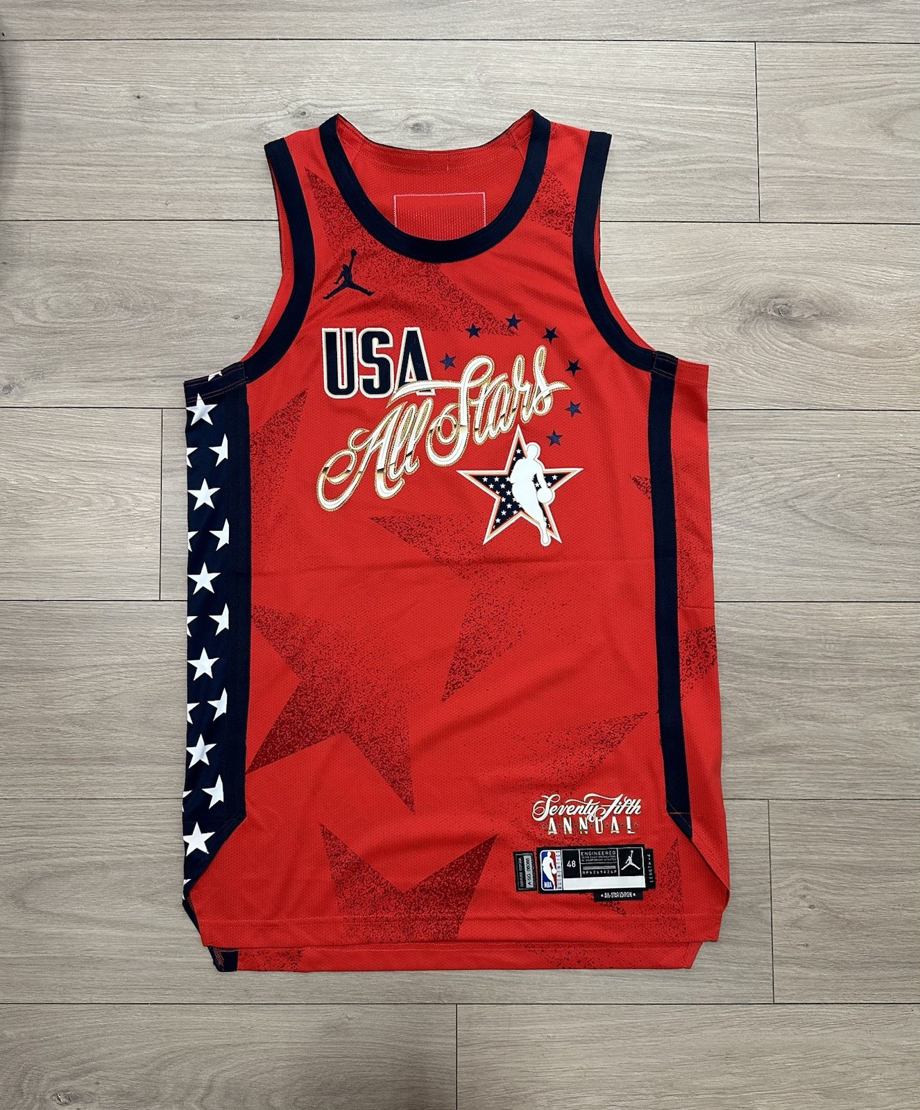 San Antonio Spurs Team Issued Stephon Castle all-Star Prototype Pro Cut Jersey