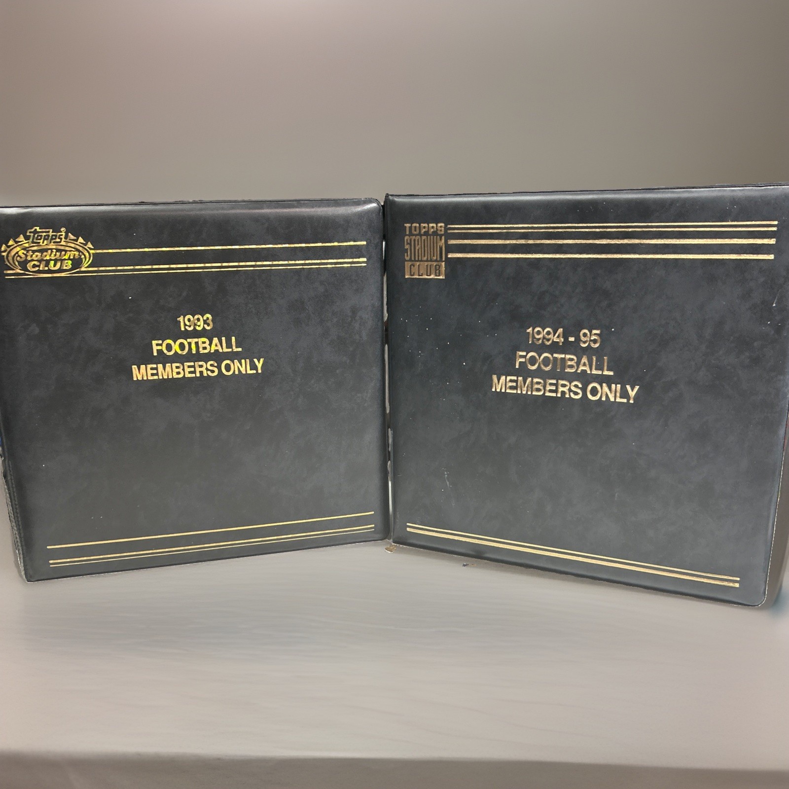 1993 & 1994-95 Topps Stadium Club Football Members Only Factory Sets w/ COA’s