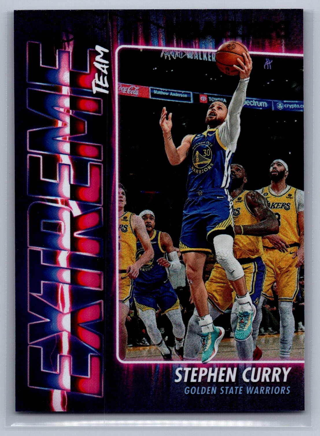 2023-24 Panini NBA Hoops – Extreme Team Sparkle Stephen Curry #8