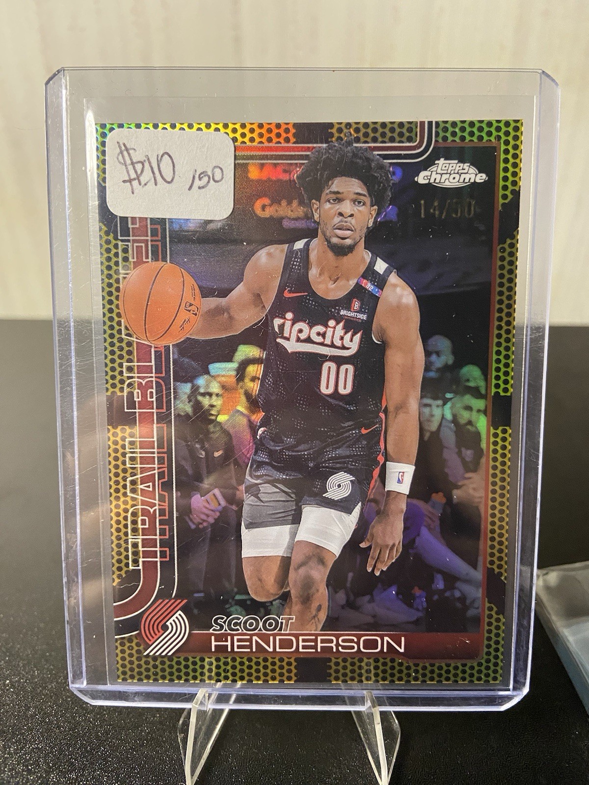 2025-26 Topps Chrome – Scoot Henderson #166 Gold Basketball /50