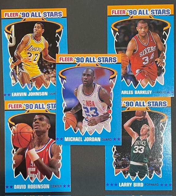 1990-91 FLEER ALL-STARS * YOU PICK, YOU CHOOSE * Jordan, Magic, Bird… NM-MINT