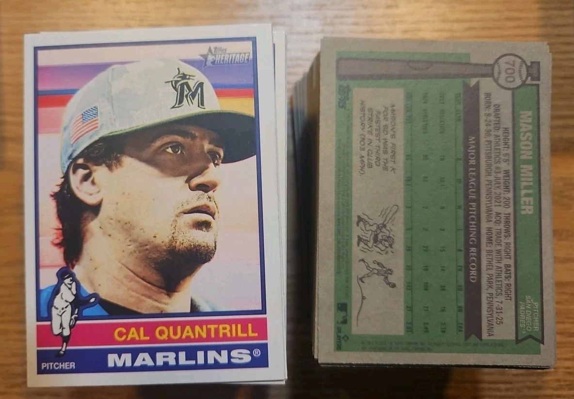 2025 Topps Heritage High Number Base Set 501-700