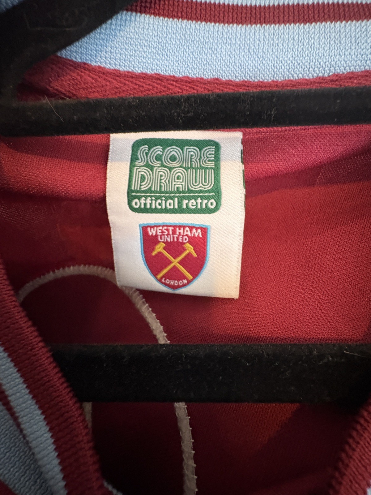 West Ham United Bobby Moore Testimonial Shirt Men’s XL Retro Score Draw 6