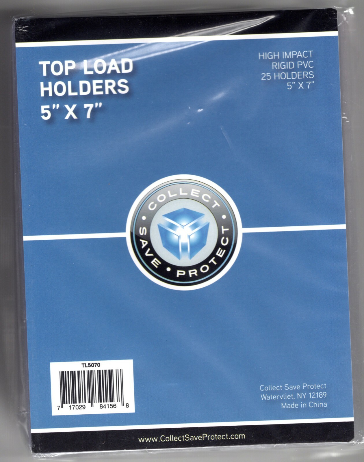 COLLECT SAVE PROTECT CSP 25 TOP LOAD HOLDERS 5″ X 7″ TL5070 FACTORY SEALED NEW