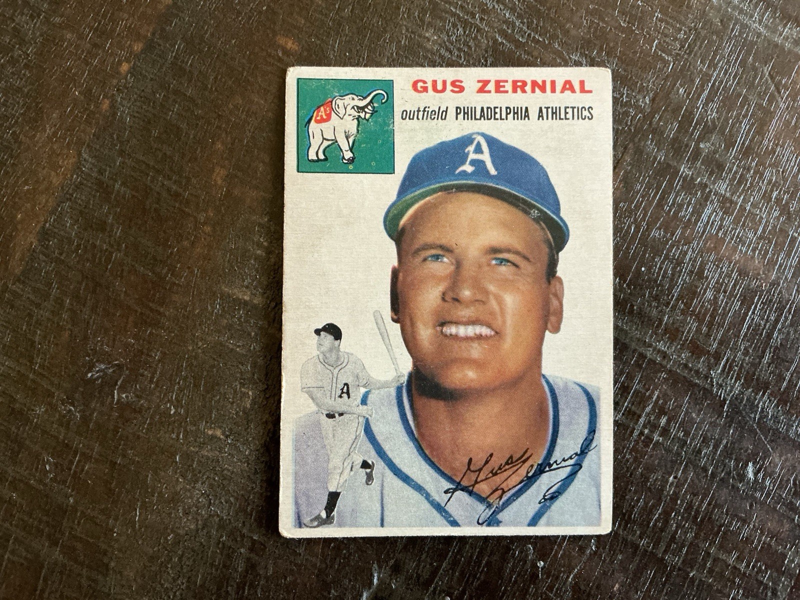 1954 Topps – Gus Zernial #2 White Back