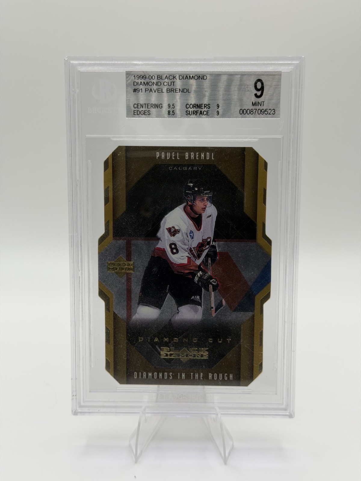 1999-00 Black Diamond Pavel Brendl Diamond Cut BGS 9 MINT POP 1 of 1 None Higher