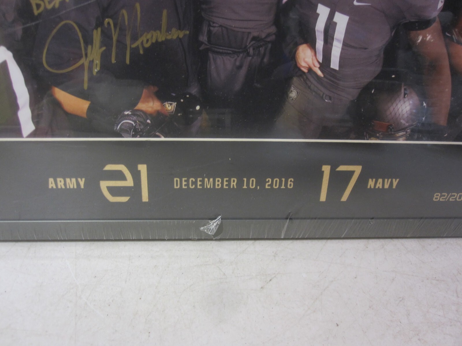 Army West Point vs Navy 2016 Print #82/200 – Signed by Coach Jeff Monken – New
