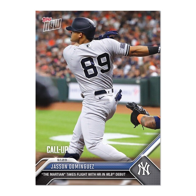 2023 MLB TOPPS NOW® #798 ⚾️ Jasson Dominguez Call-Up RC ⚾️ New York Yankees ⚾️