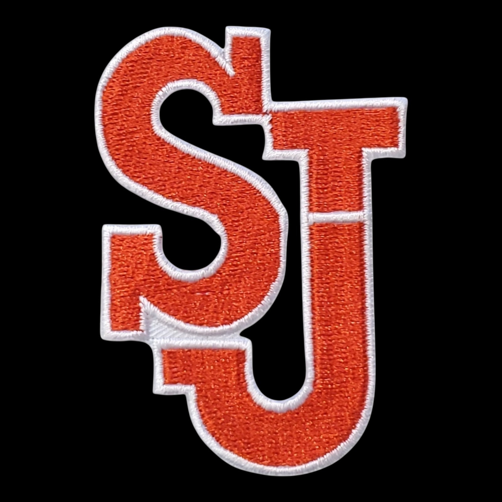 Vintage Saint John’s University Embroidered Iron On Patch 3″x2″