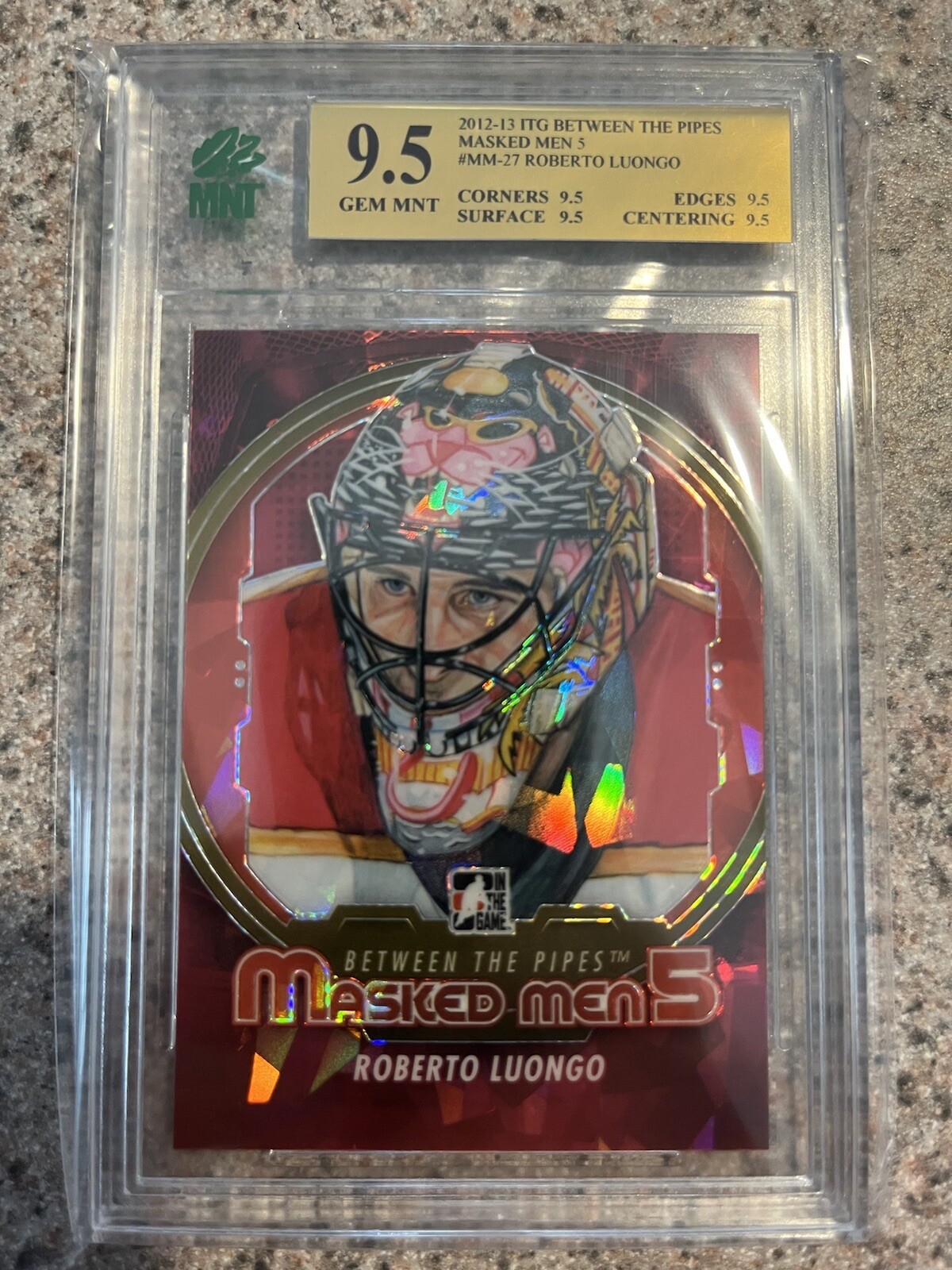 Roberto Luongo 2012-13 In The Game Between The Pipes Masked Men 5 MNT 9.5 GEM