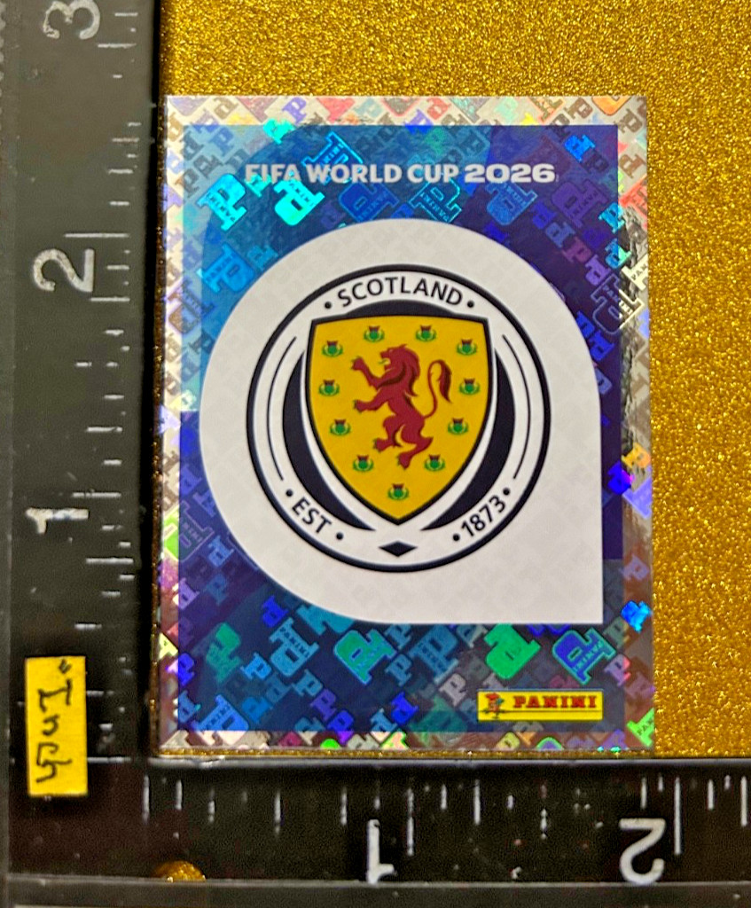 SCOTLAND EMBLEM FOIL PANINI STICKER FIFA WORLD CUP 2026 USA-MEX-CAN