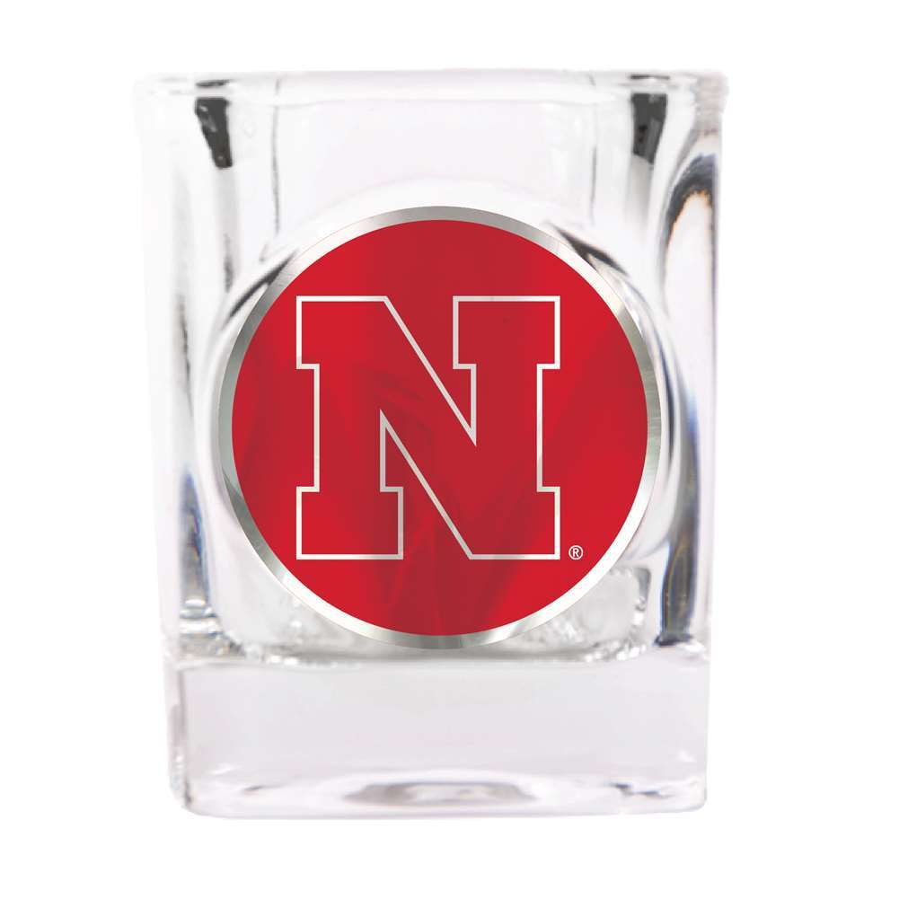 Nebraska Cornhuskers Shot Glass – Metal Logo