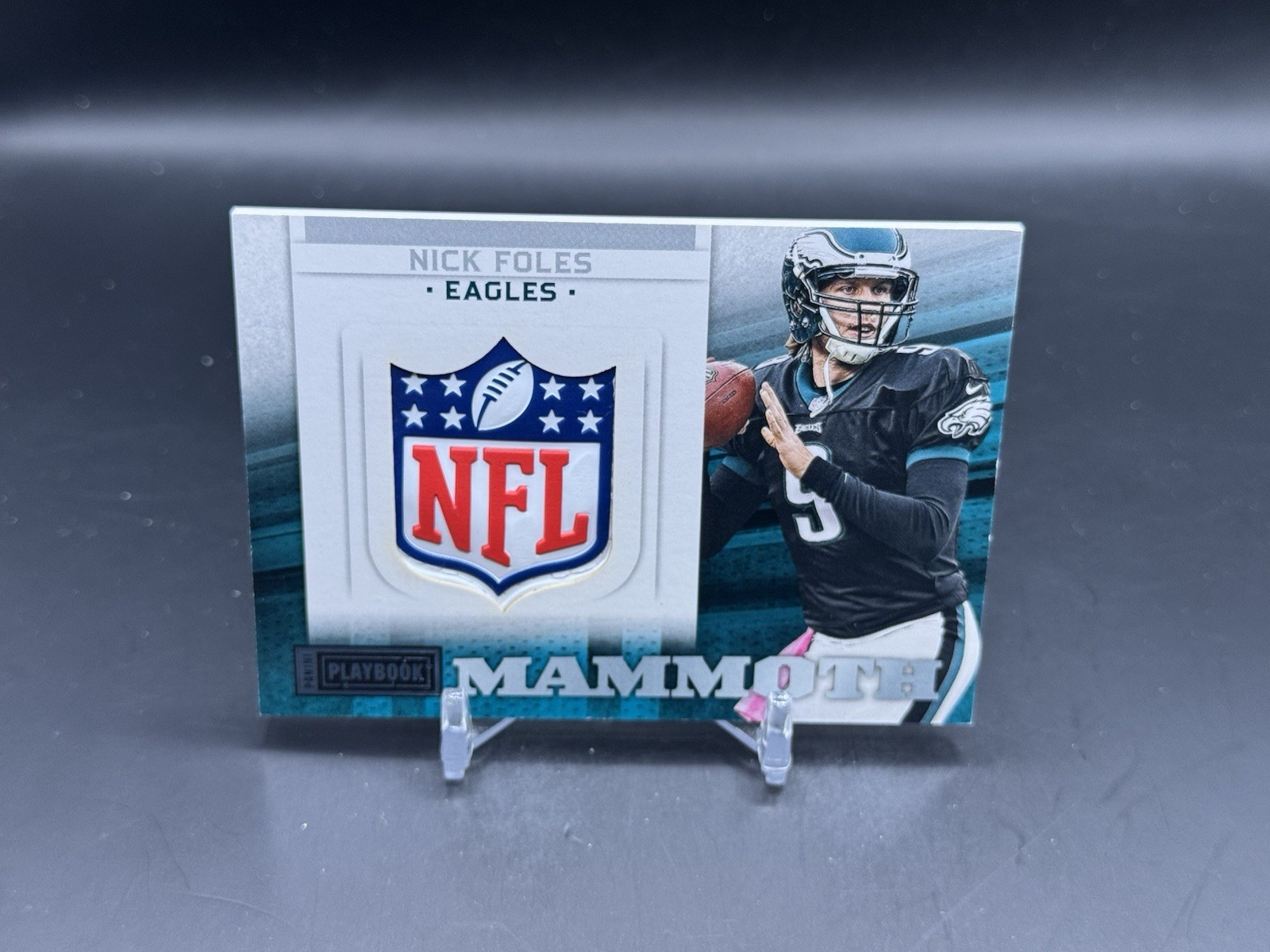 2013 Panini Playbook Nick Foles Mammoth NFL Shield Prime Patch 1/1 Eagles