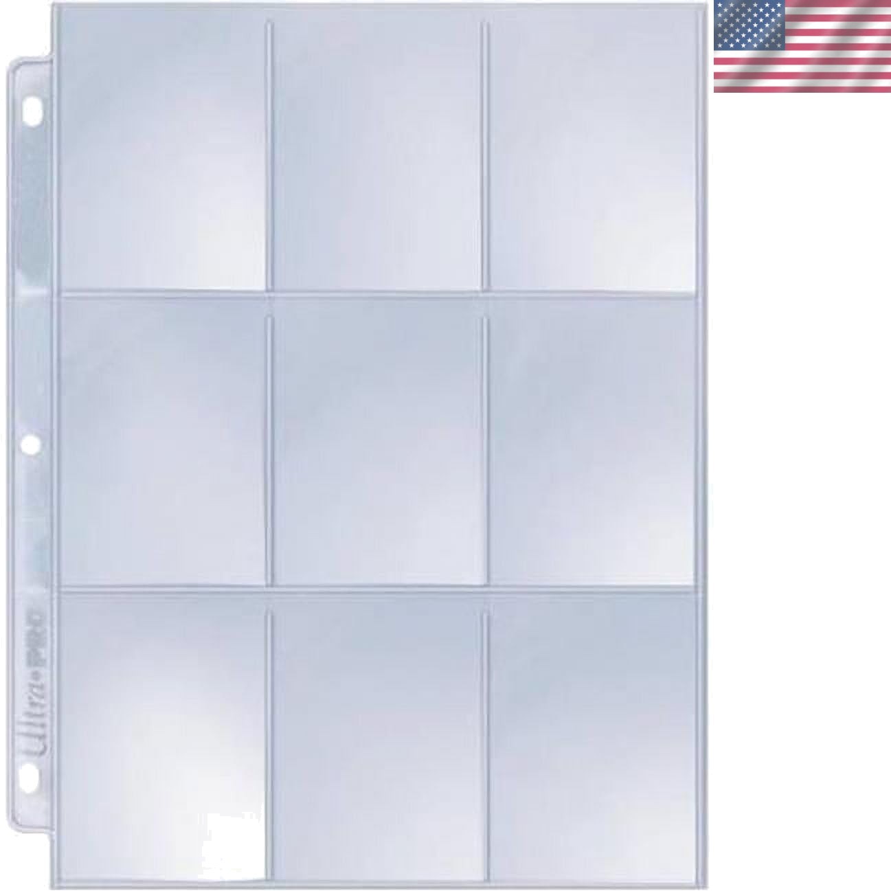 9 Pocket Protector Pages – Preserve and Showcase Your Cards (25 Pack)
