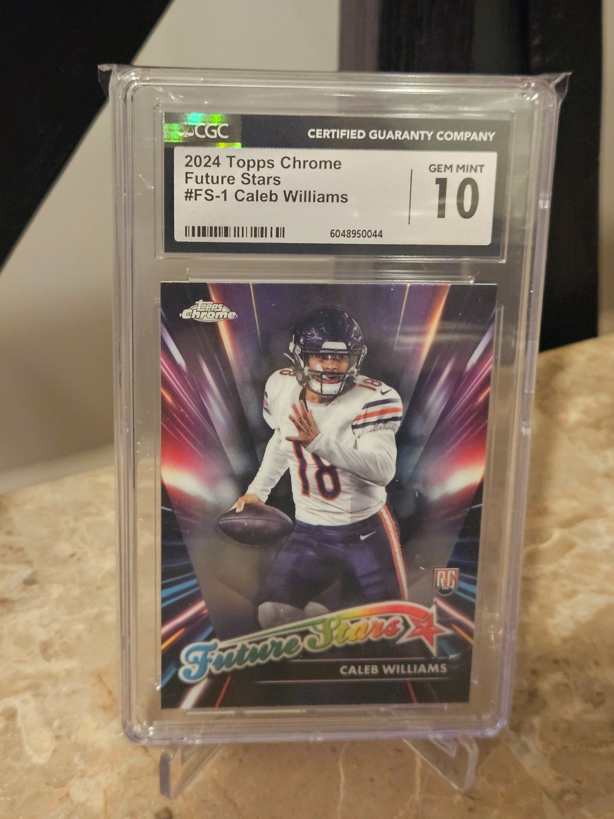 2024 Topps Chrome Future Stars #FS-1 Caleb Williams – CGC Gem Mint 10 RC Rookie