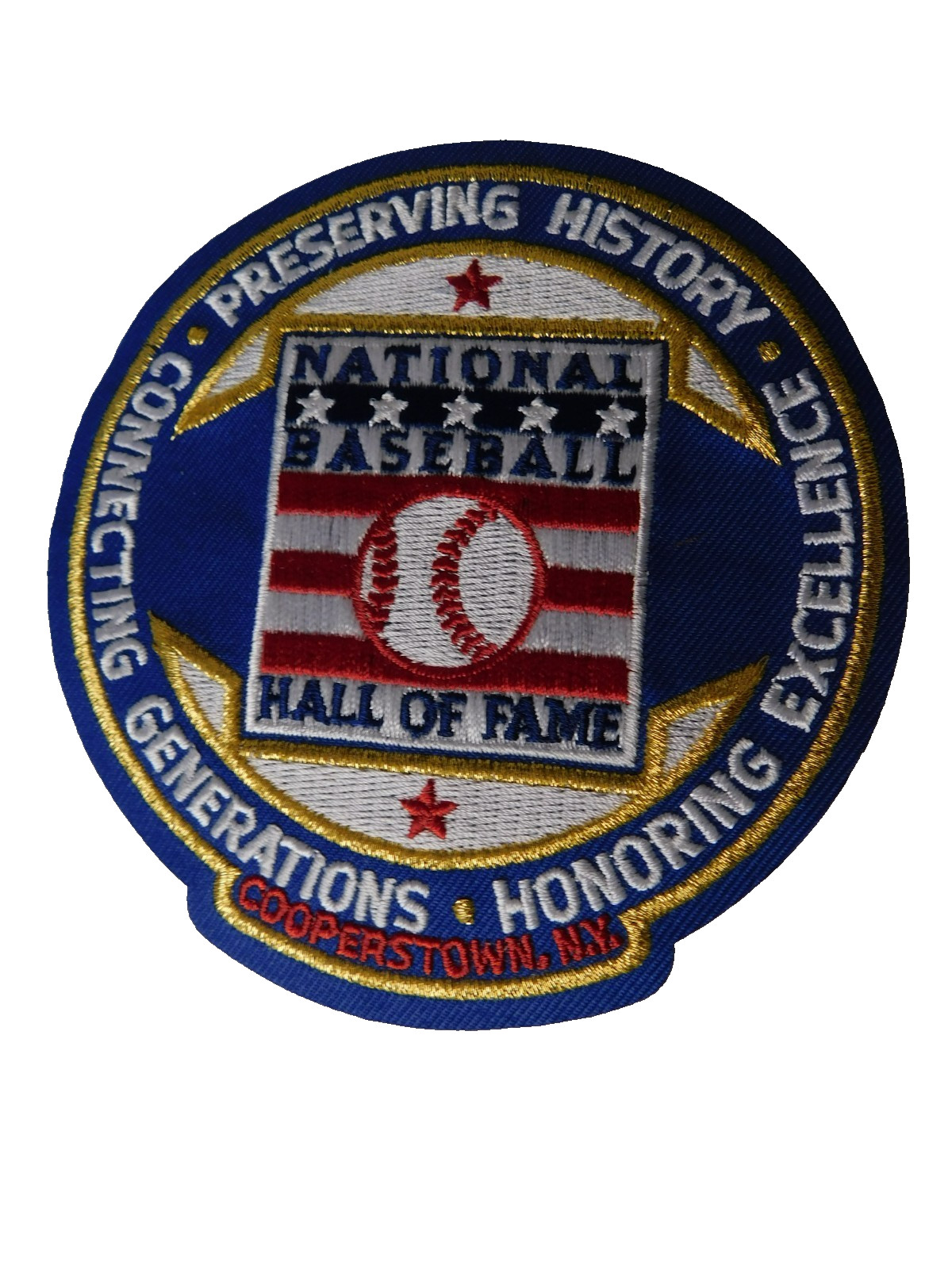 NATIONAL BASEBALL HALL OF FAME INDUCTION PATCH COOPERSTOWN NY SPORTS HISTORY