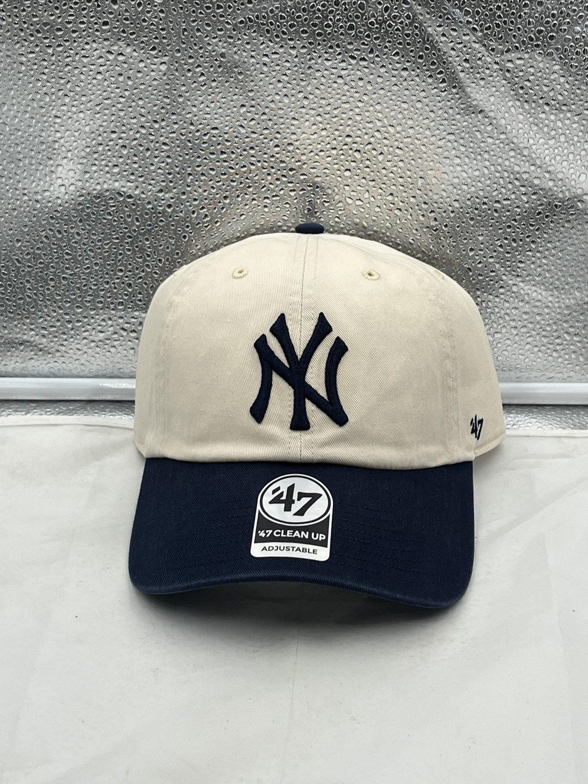 New York Yankees MLB ’47 Brand Natural Two Tone Clean Up Adjustable Hat