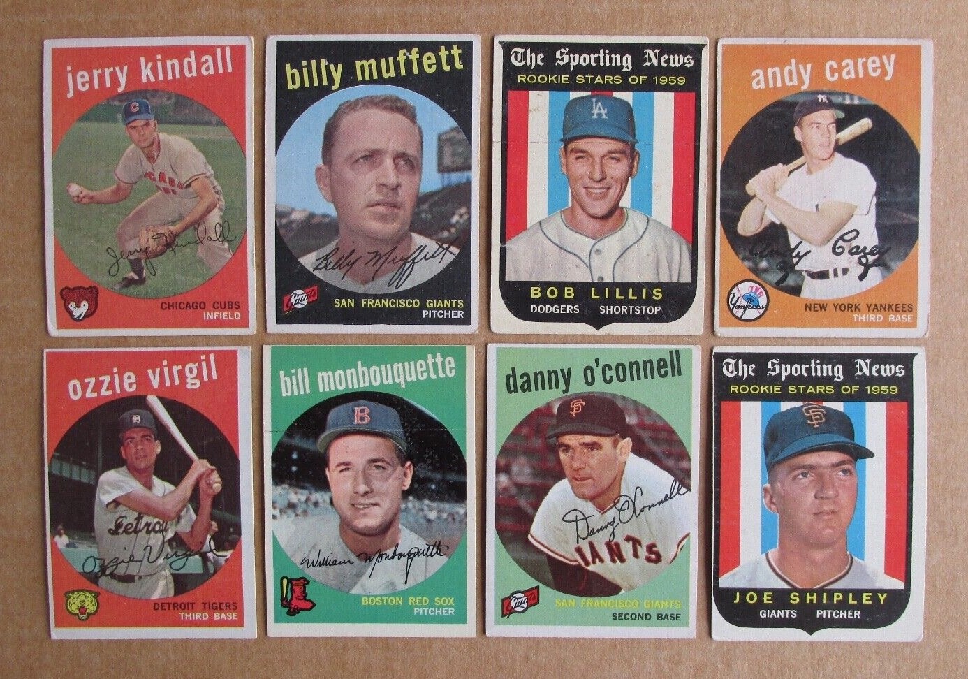 1959 TOPPS BASEBALL CARD SINGLES #1-285 COMPLETE YOUR SET U-PICK UPDATED 2/7