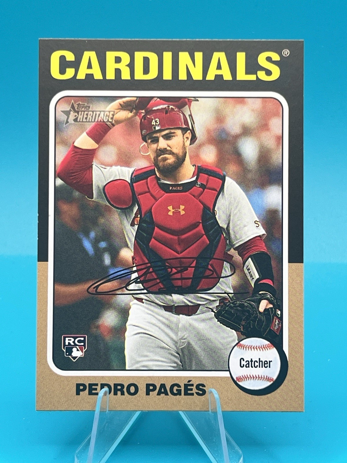 2024 Topps Heritage High Number #704 Pedro Pages Rookie St. Louis Cardinals