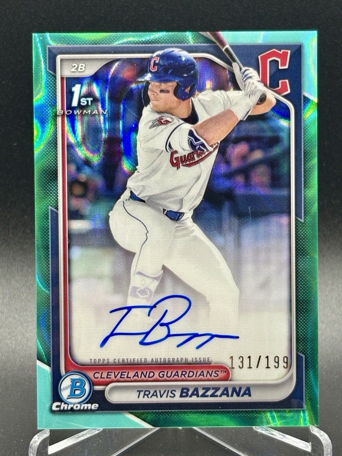 2024 Bowman Draft – Travis Bazzana 1st Aqua Lava Refractor Auto /199 #CPA-TB