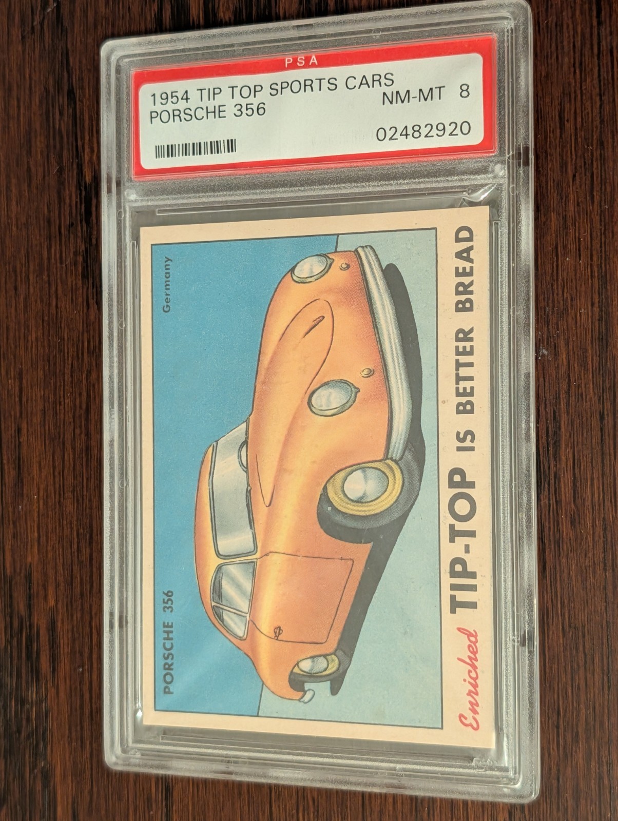 1954 Tip Top Sports Cars Porsche 356 PSA 8 – POP 2 NONE HIGHER – FIRST PORSCHE