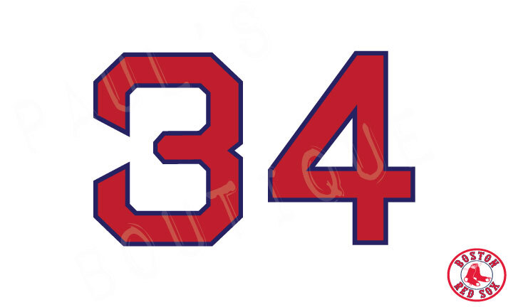 Boston Red Sox Lettering Kit for an Authentic, Replica or Youth Home 2023 Jersey