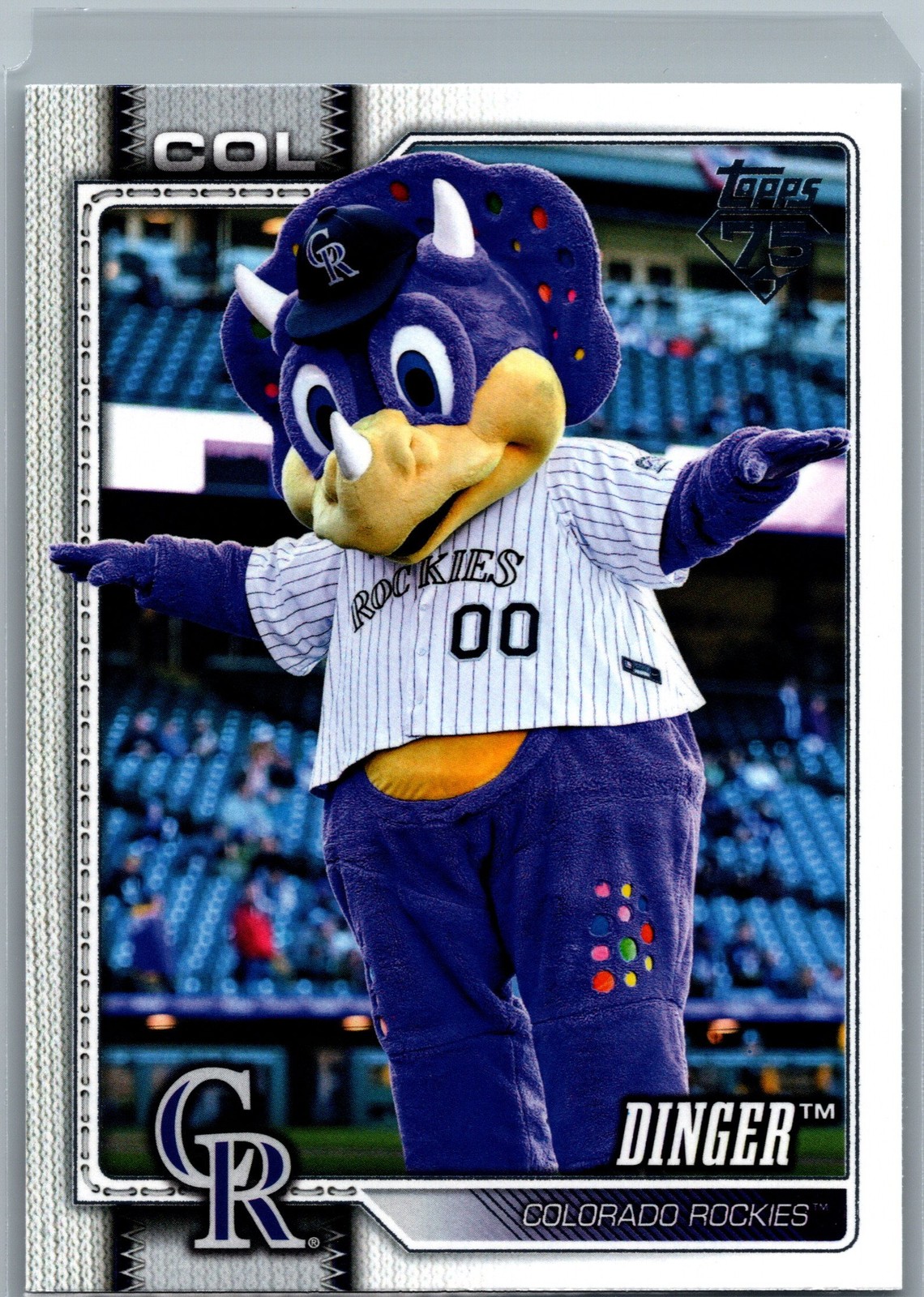 2026 Topps #M-4 Dinger Mascots – Colorado Rockies