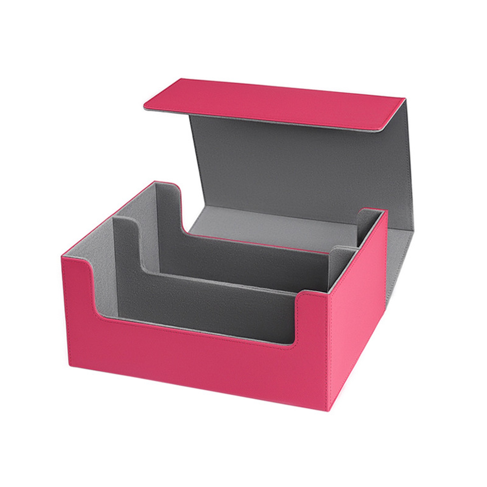 Magnetic Large Capacity 2-Row One Click Cards Holder Storage Box Trading Cards