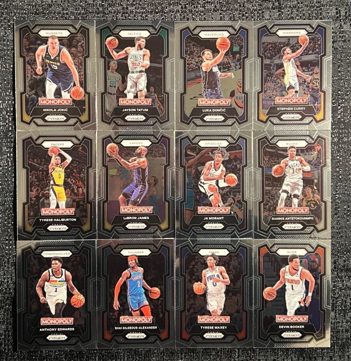 2023-24 NBA Panini Prizm Monopoly Base (PICK YOUR CARD) (No. 6-49) (DESCRIPTION)