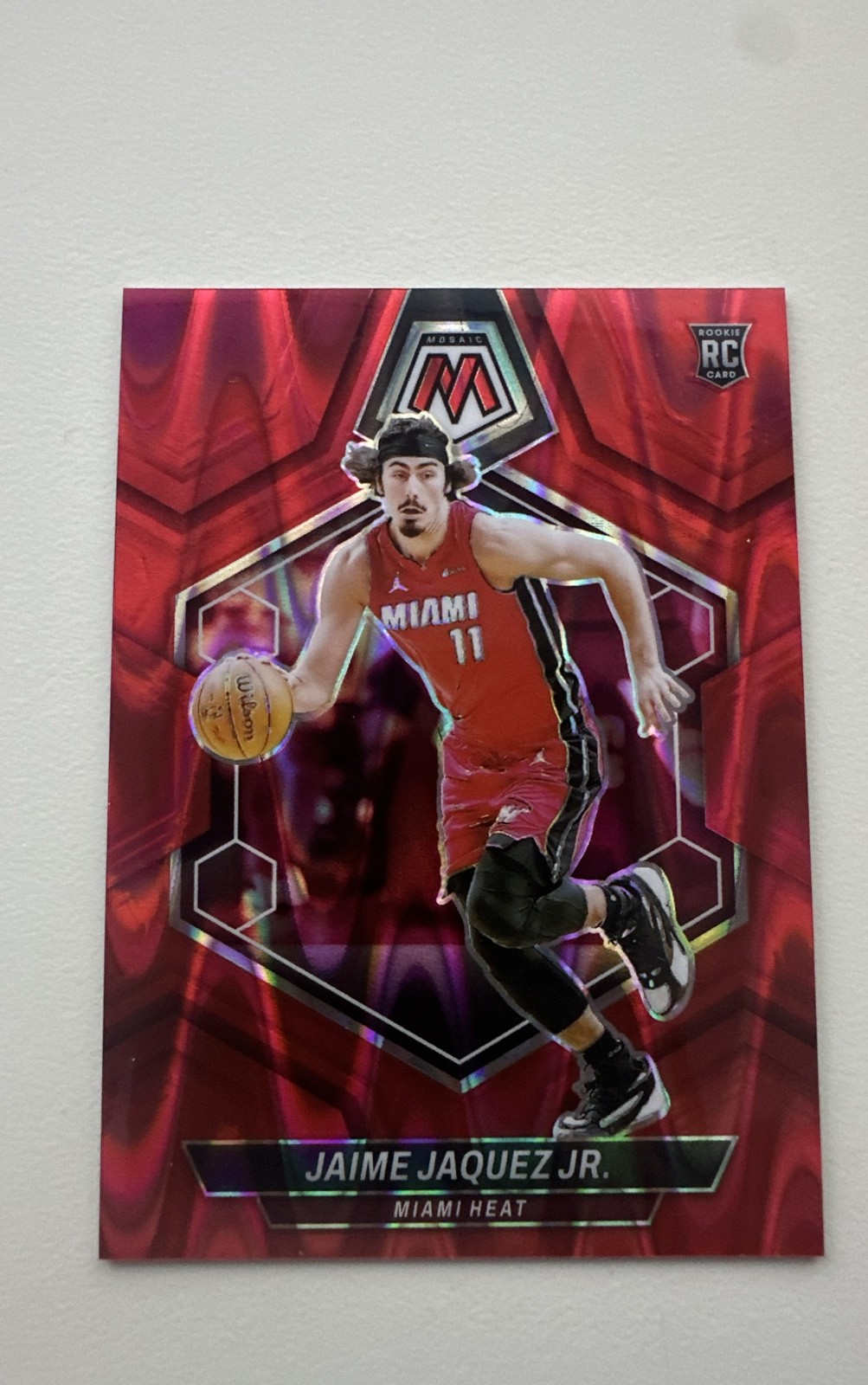 2023-24 Panini Mosaic – Rookies Jaime Jaquez Jr. #246 Red Seismic Prizm /299…