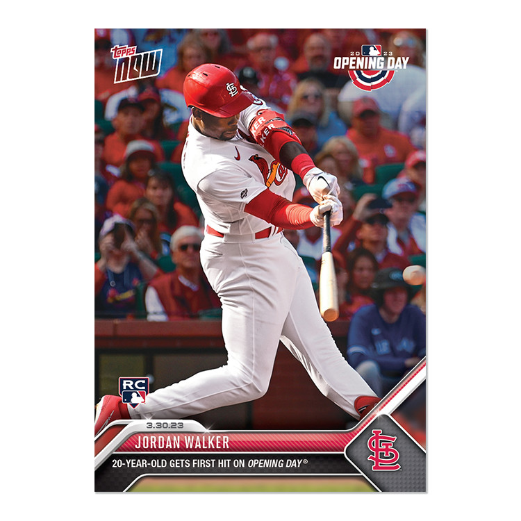 2023 Topps Now Jordan Walker Opening Day #7 First Hit