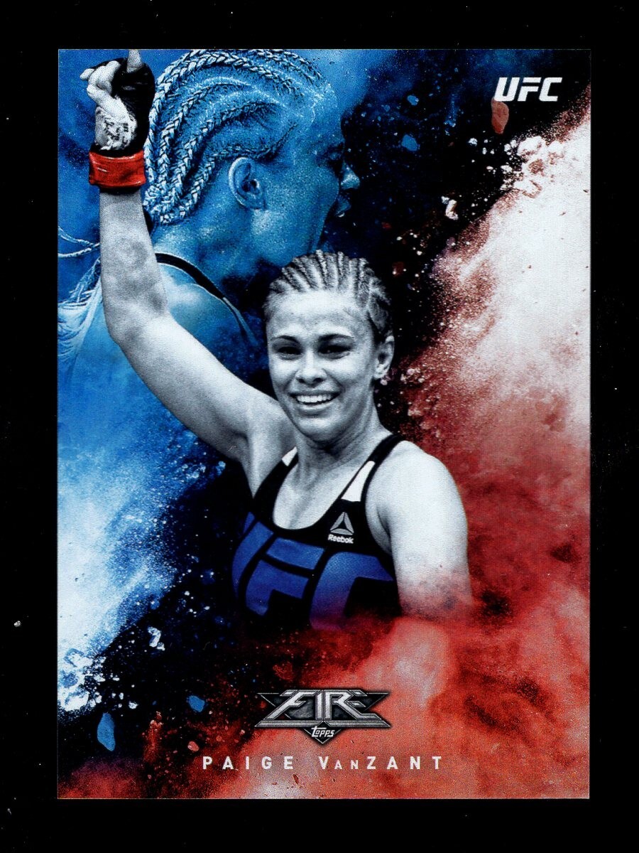 2017 TOPPS UFC FIRED UP F15 PAIGE VanZANT QTY FREE SHIPPING