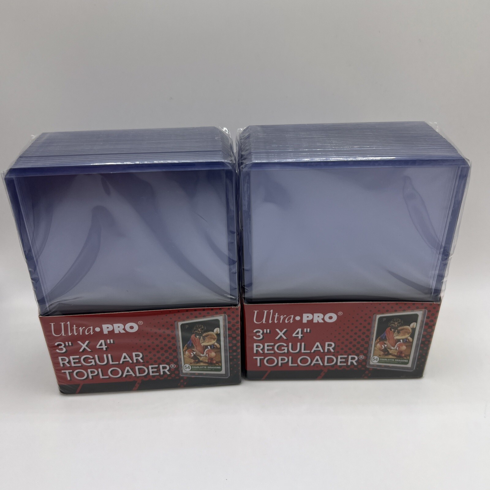 Ultra Pro 3X4 Regular Toploaders 35pt 2 Packs of 25 for Standard Sized Cards