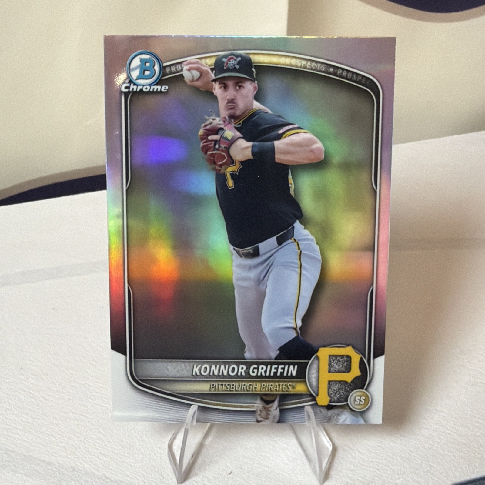2025 Bowman Draft Chrome Konnor Griffin Refractor #BDC-102 Pirates HOT