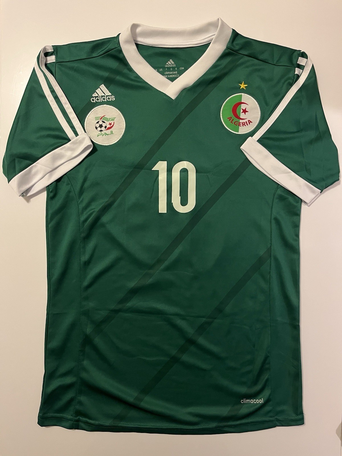 Adidas ALGERIA FAF Away Jersey Sofiane Feghouli 2015 Les Fennecs