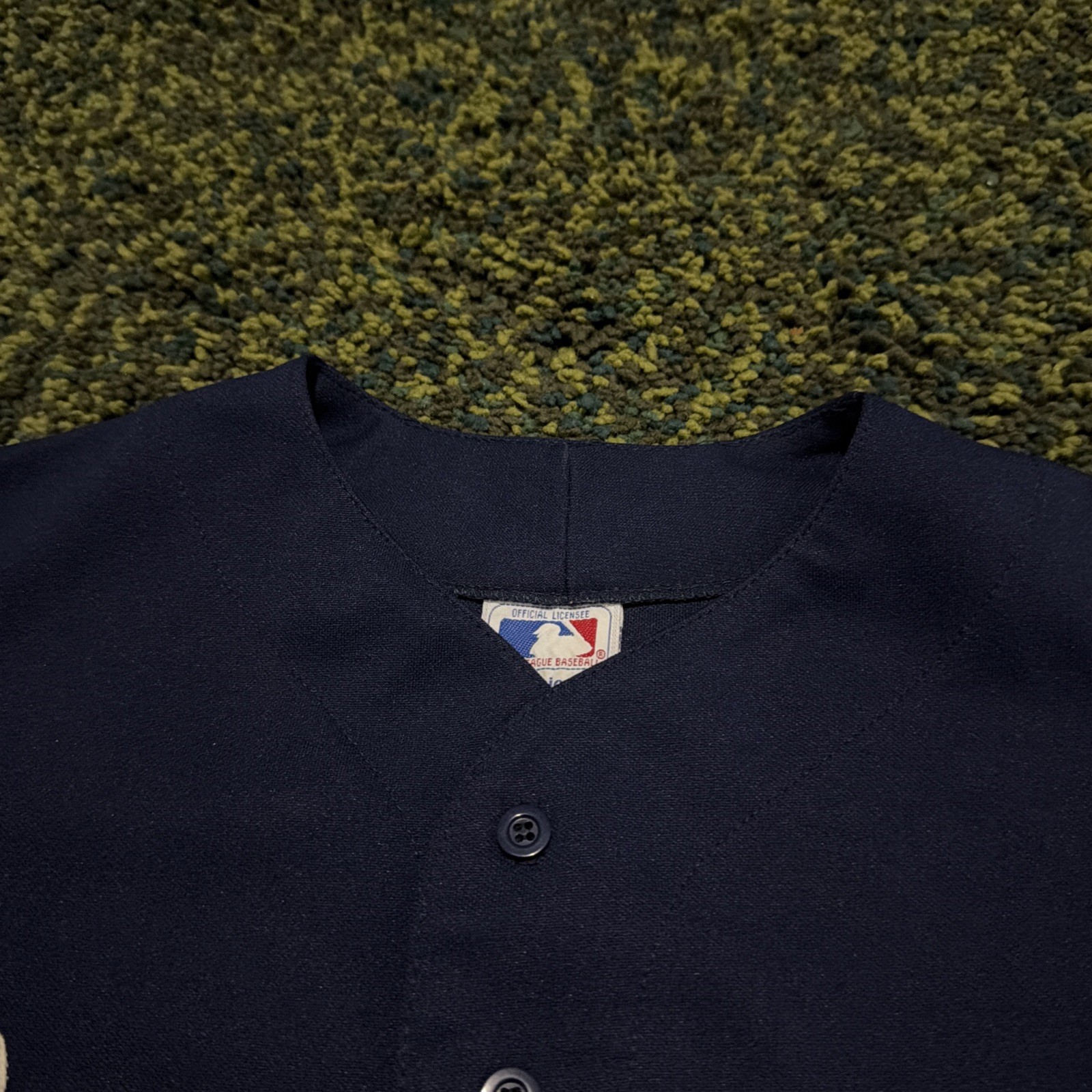 Vintage MLB Atlanta Braves Button Up Baseball Jersey Men’s Size Medium