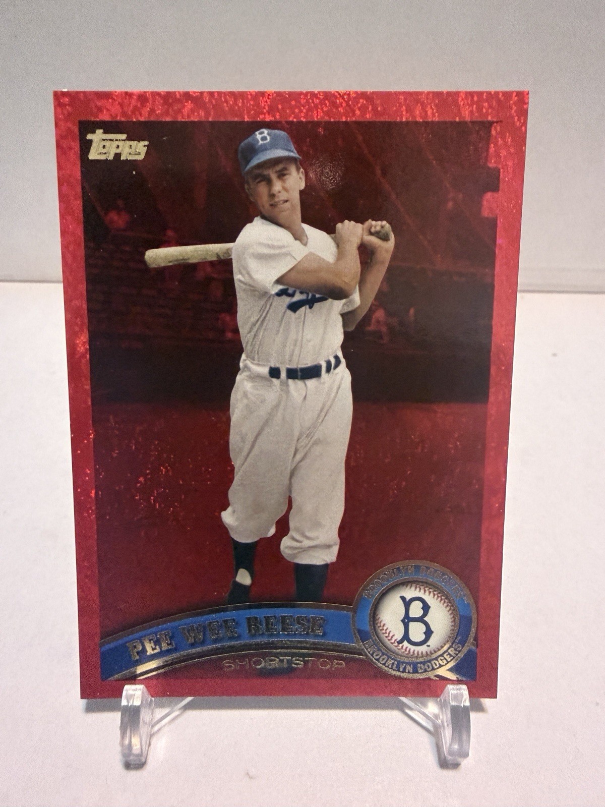 2021 Topps Archives – 2011 Topps Pee Wee Reese #265 Red Hot Foil 6/50 Dodgers