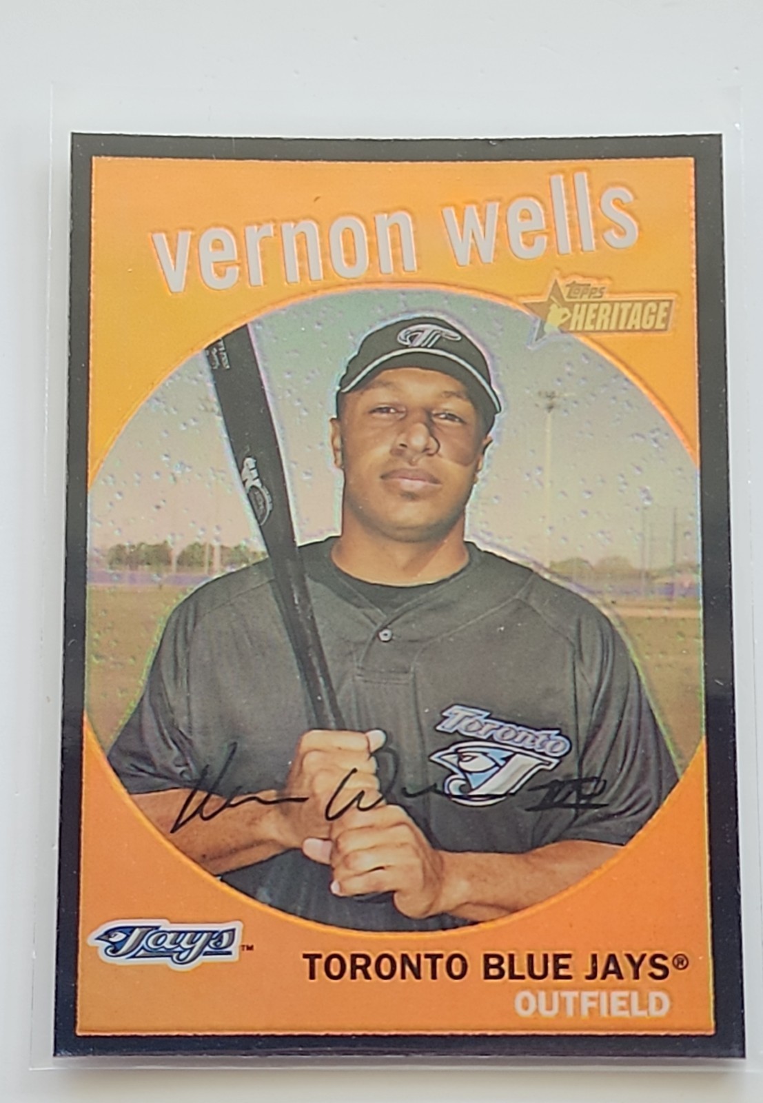 2008 Topps Heritage – Chrome Vernon Wells #C89 Black Border Refractor /59