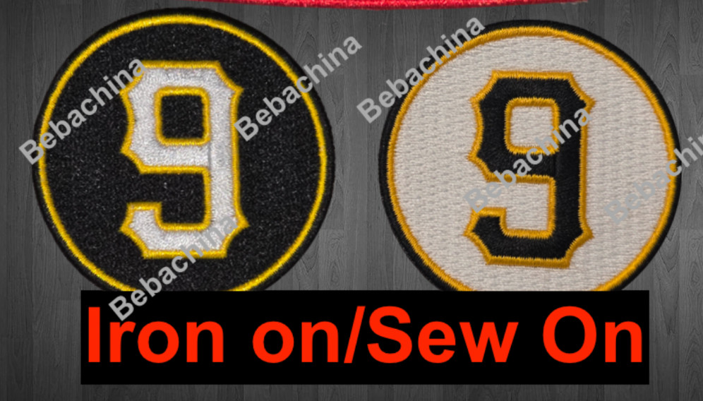 Bill Mazeroski Patch Memorial Patch #9 Black and white 9 Pittsburgh Pirates Both