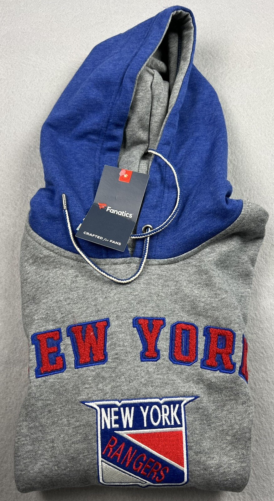 Fanatics New York Rangers Men’s Hoodie Long Sleeve NHL Pullover Size Small NWT