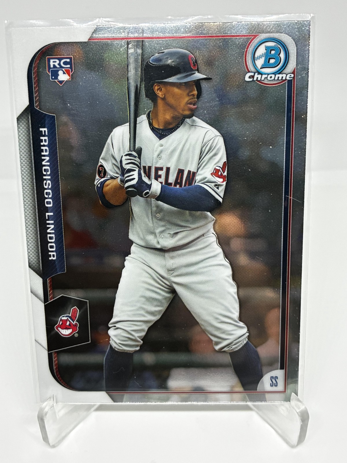 2015 Bowman Chrome #89 Francisco Lindor RC