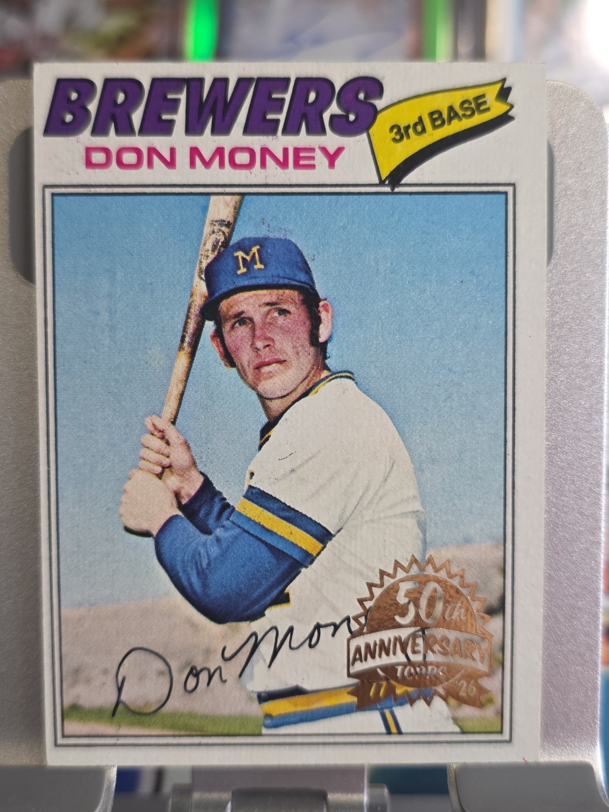2026 Topps Heritage Don Money 50th Anniversary buy back Milwaukee Brewers