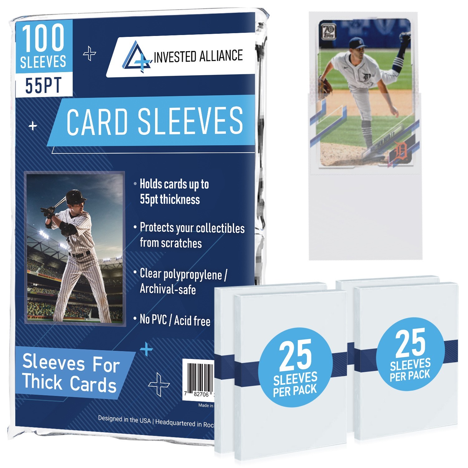 Penny Sleeves for Trading Cards 35PT-180PT | Bulk Protective Soft TCG Sleeves.