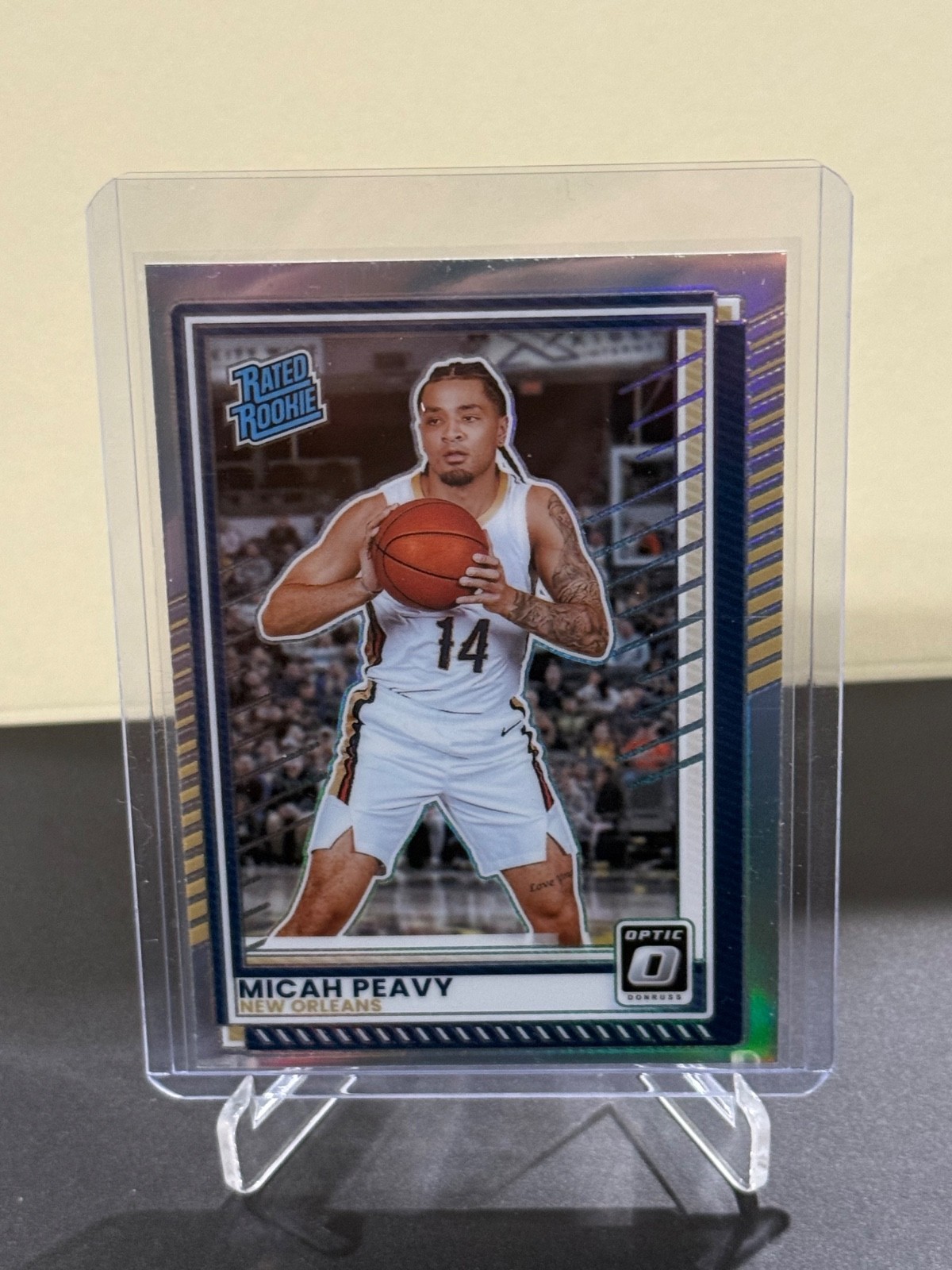 2025-26 Panini Donruss – Optic Holo Micah Peavy #27 Holo Prizm (RC)