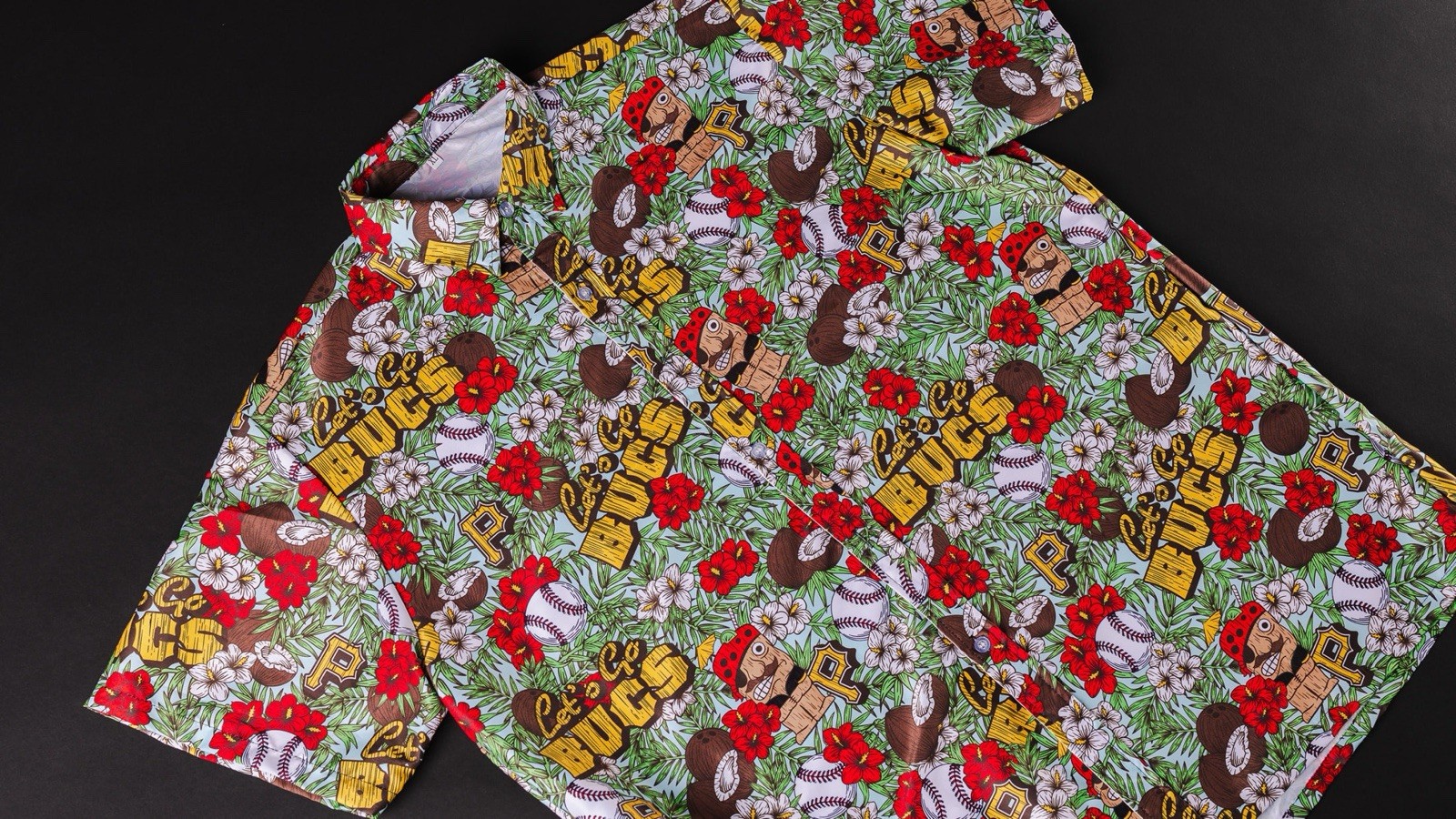 Bucco Luau 6/13/26 Hawaiian Shirt SIZE MEDIUM Pittsburgh Pirates PNC Park SGA